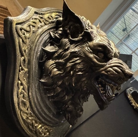 Dogman – Ornate Creature Bust Wall Plaque