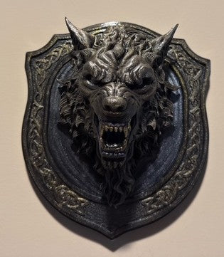 Dogman – Ornate Creature Bust Wall Plaque