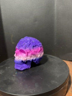 Purple Pink Sugar Skull – alternate angle