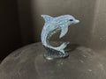 Side view of Celestial Tide showing full leap pose and bead texture