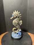 Sea Treasures collection – steampunk gem seahorse statue